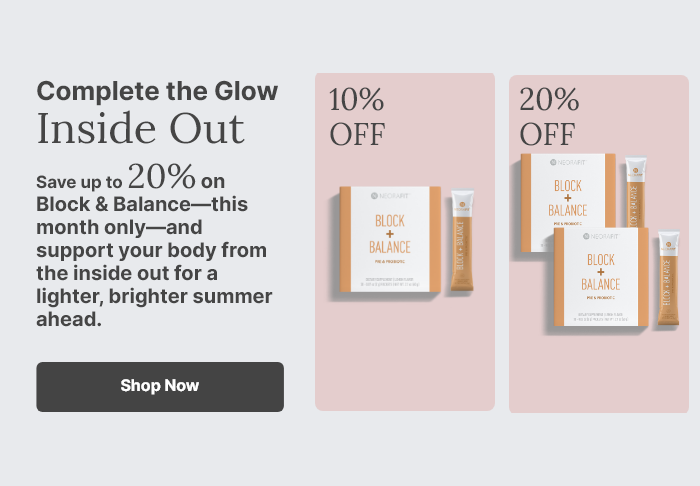 Show now and save up to 20% on Block&Balance—this month only! Featured areBlock & Balance images.